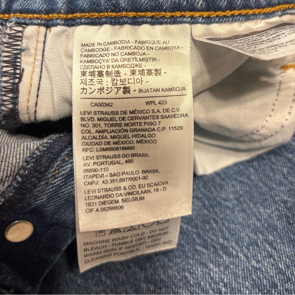 NWOT Levi's Medium Wash Wedgie Icon Fit Straight Leg Jeans - Picture 5 of 14
